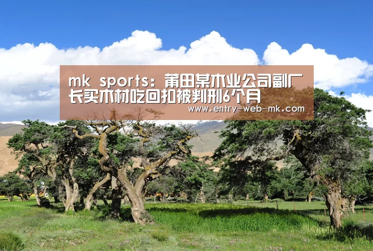 mk sports:莆田某木业公司副厂长买木材吃回扣被判刑6个月(图3) mk体育入口